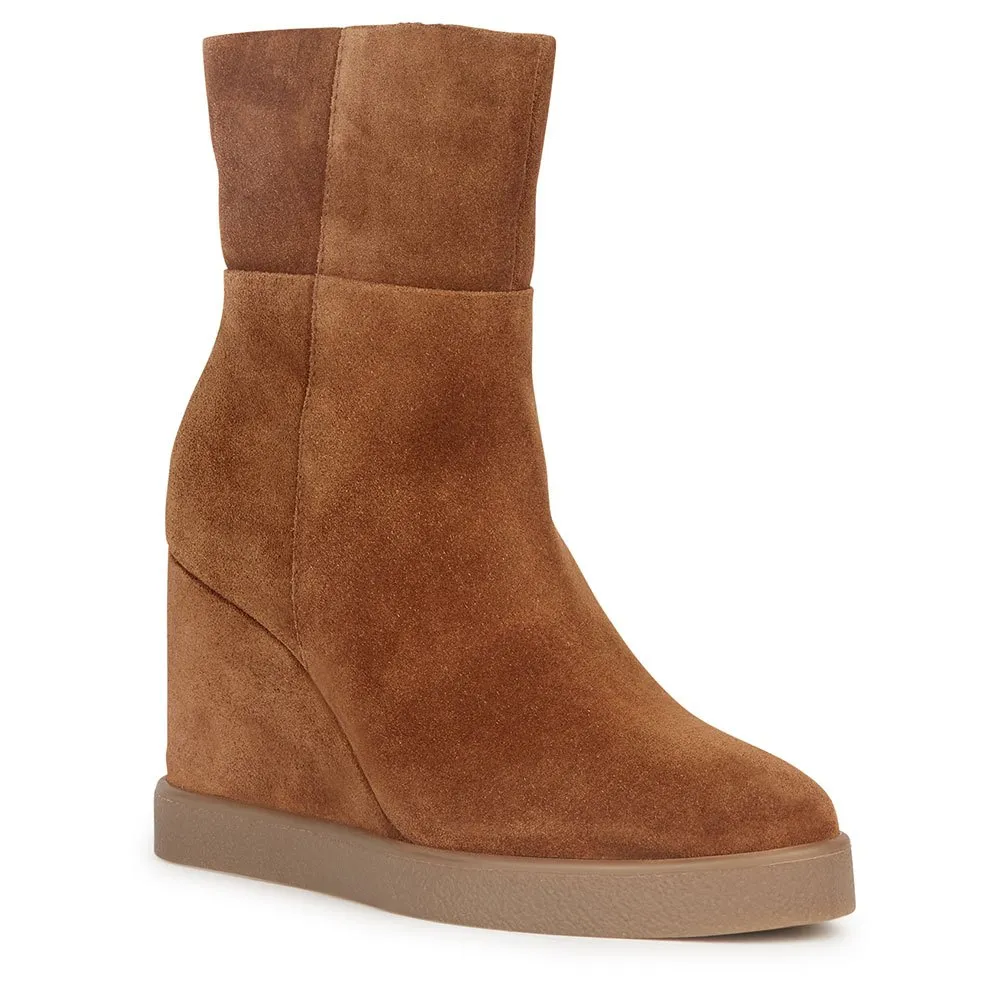 Ботинки Geox Elidea Wedge, коричневый