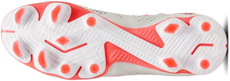 Женские футбольные бутсы PUMA Future Match для твердого и искусственного покрытия, с шипами, белые, белый/черный — фото 4