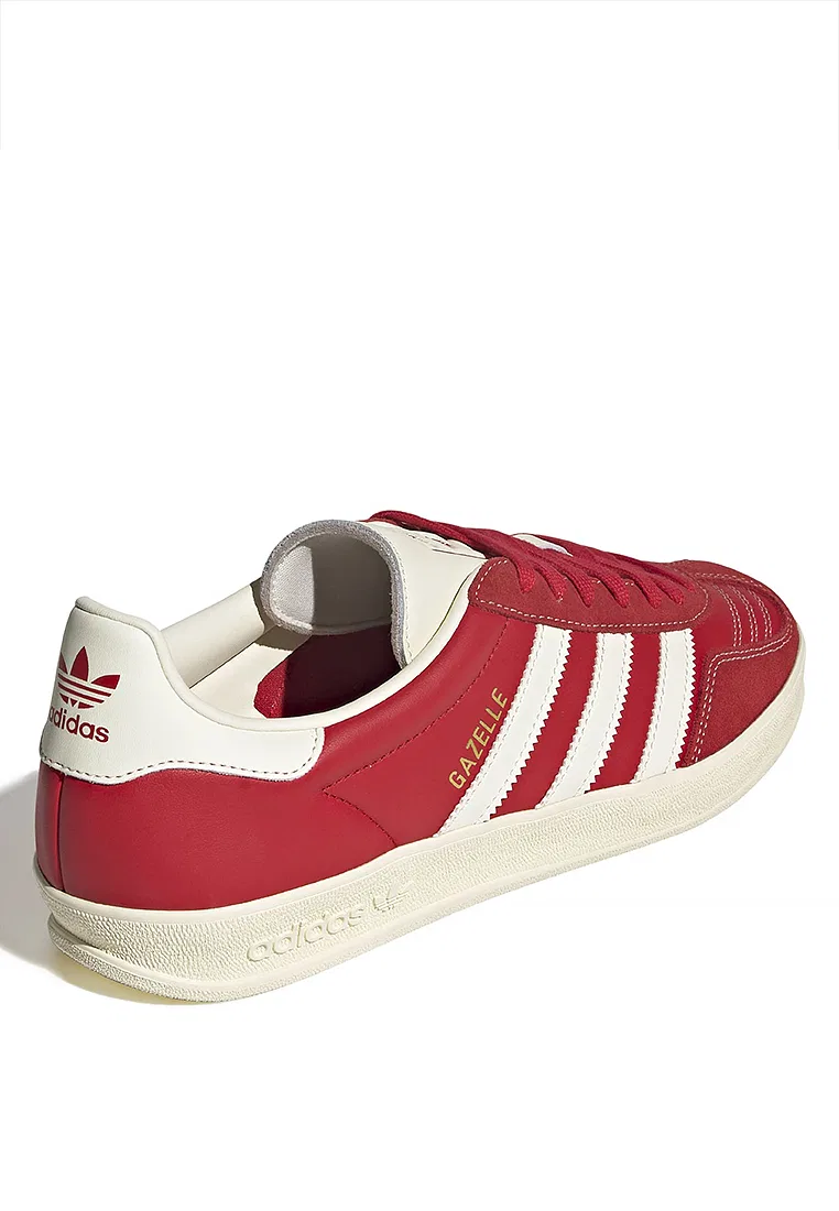Кроссовки мужские, Gazelle Indoor, Adidas, белый/золотой — фото 3
