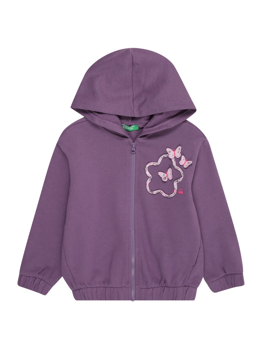 

Худи с капюшоном на молнии UNITED COLORS OF BENETTON, Blackberry