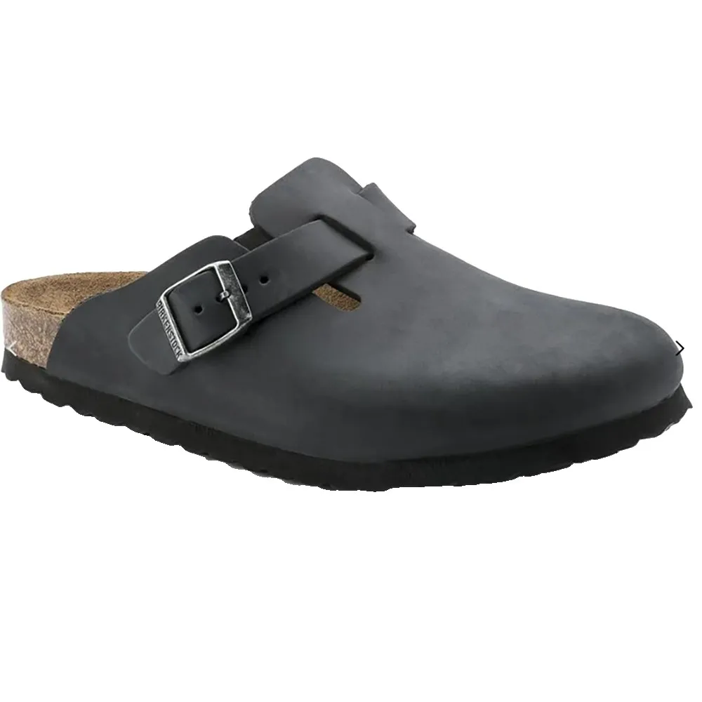 

Сандалии Birkenstock Boston Oiled Leather, черный