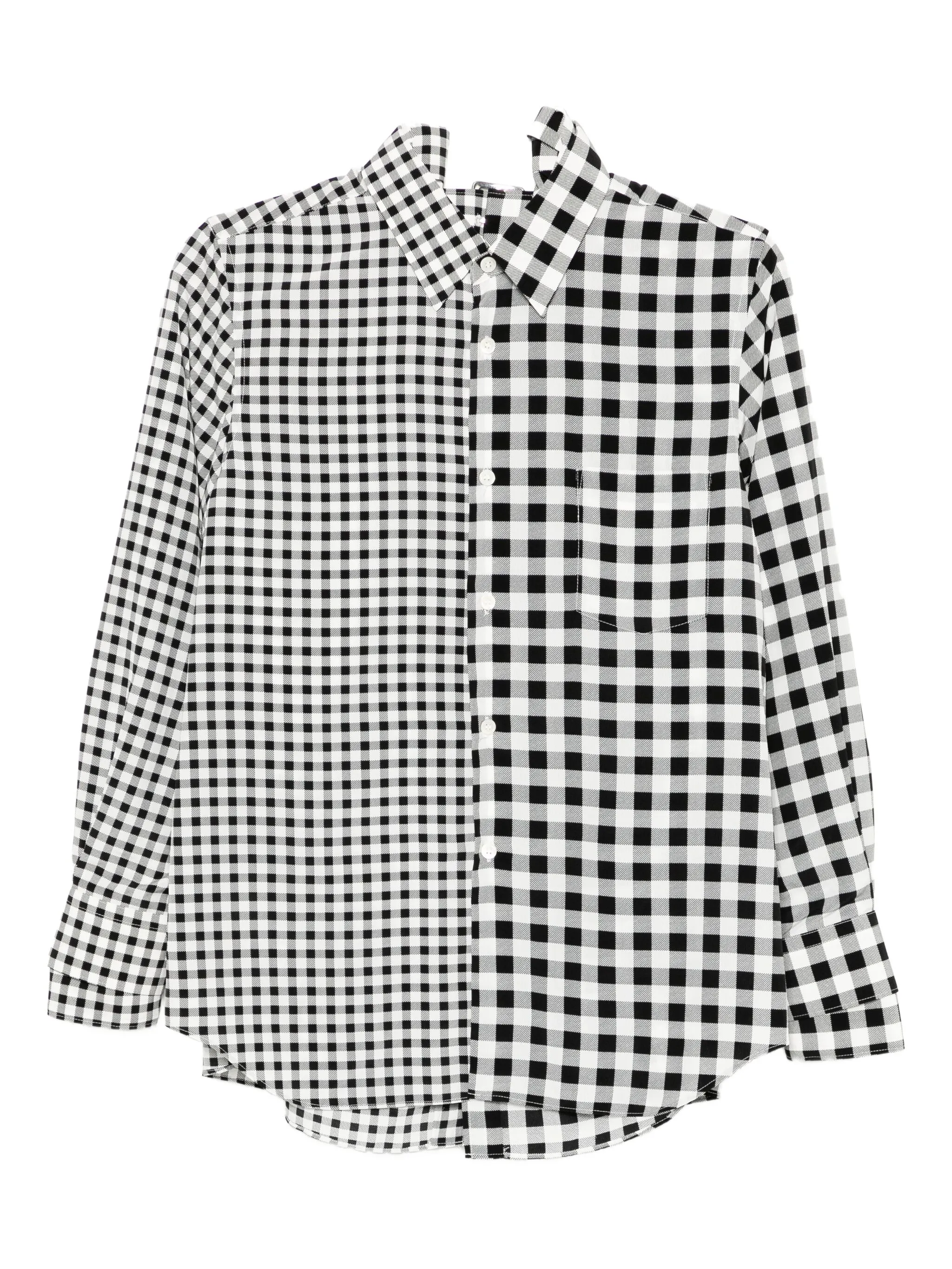 

Клетчатая рубашка Comme Des Garçons, черный