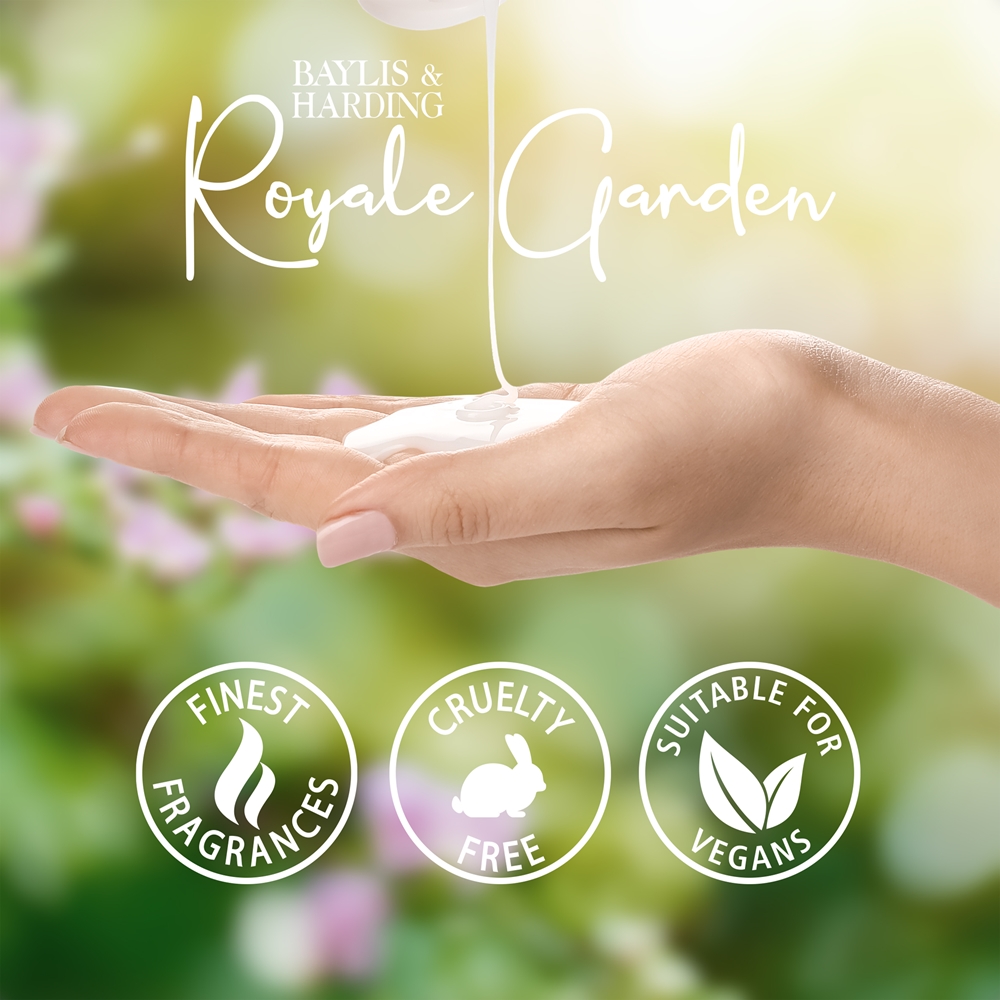 Мыло для рук Royale Garden Rose, Mac & Vanilla Baylis & Harding, 500 мл — фото 4