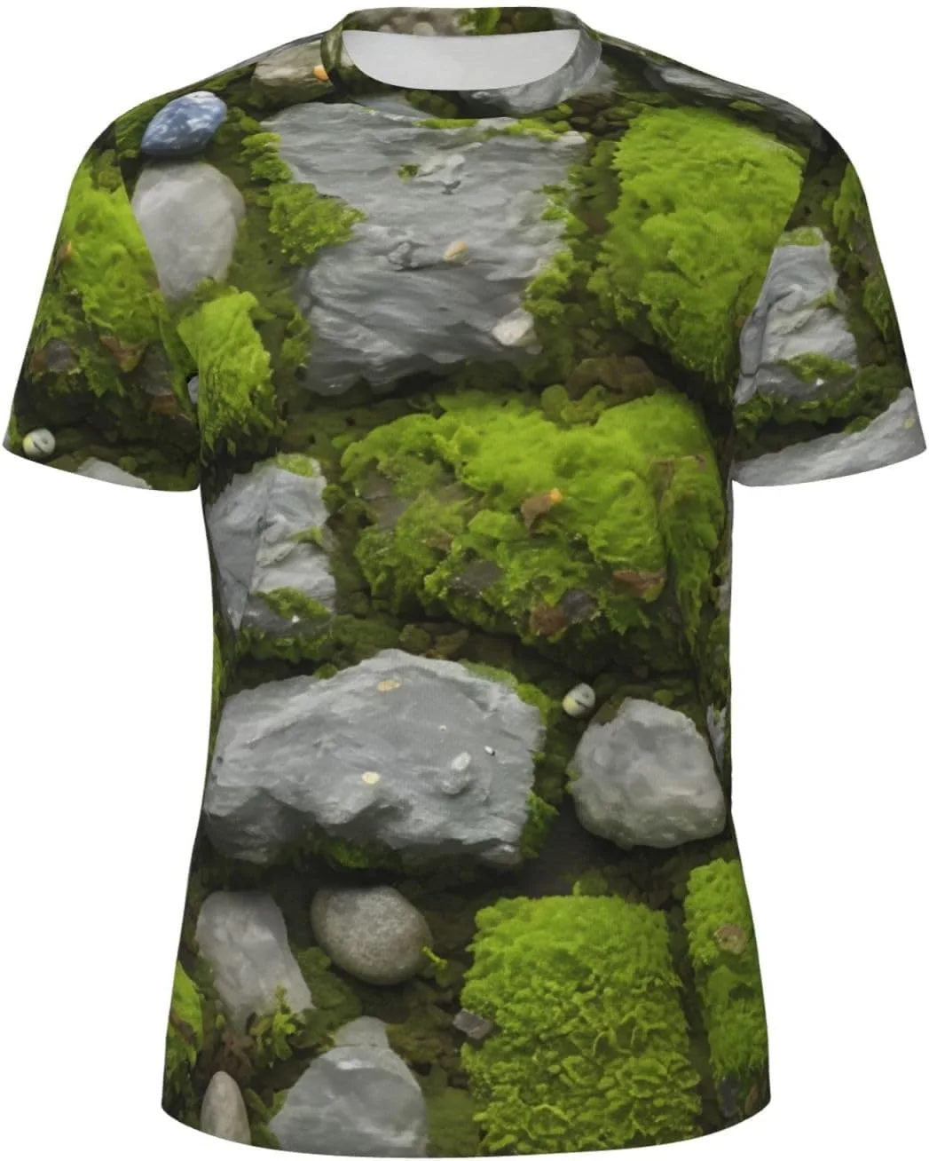 

Футболка мужская Moss Stone Pavement Print, дышащая, для спорта CADREWY
