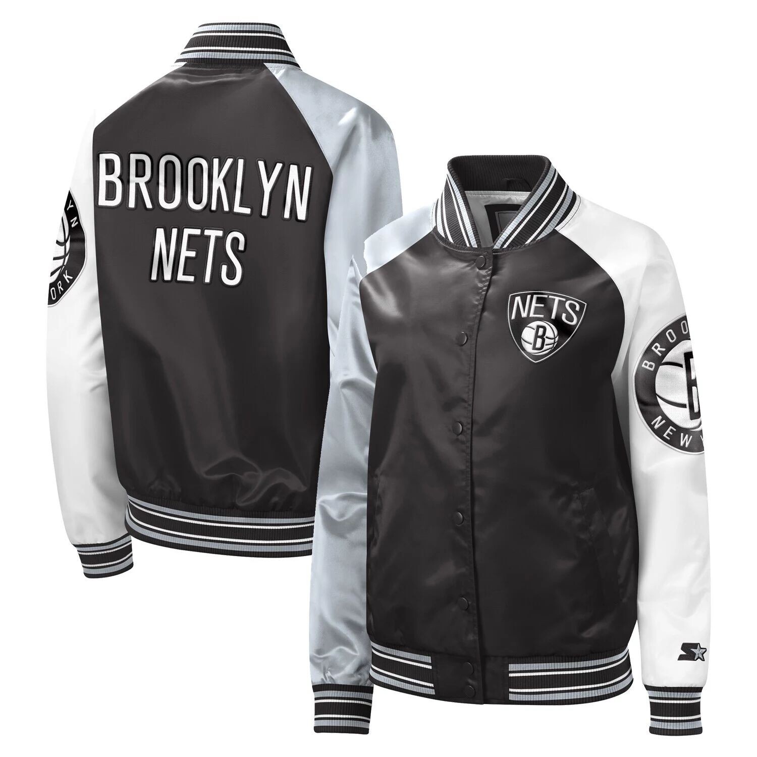

Женская базовая черная куртка Brooklyn Nets The Prospect с длинными кнопками реглан Starter, Черный, Женская базовая черная куртка Brooklyn Nets The Prospect с длинными кнопками реглан Starter