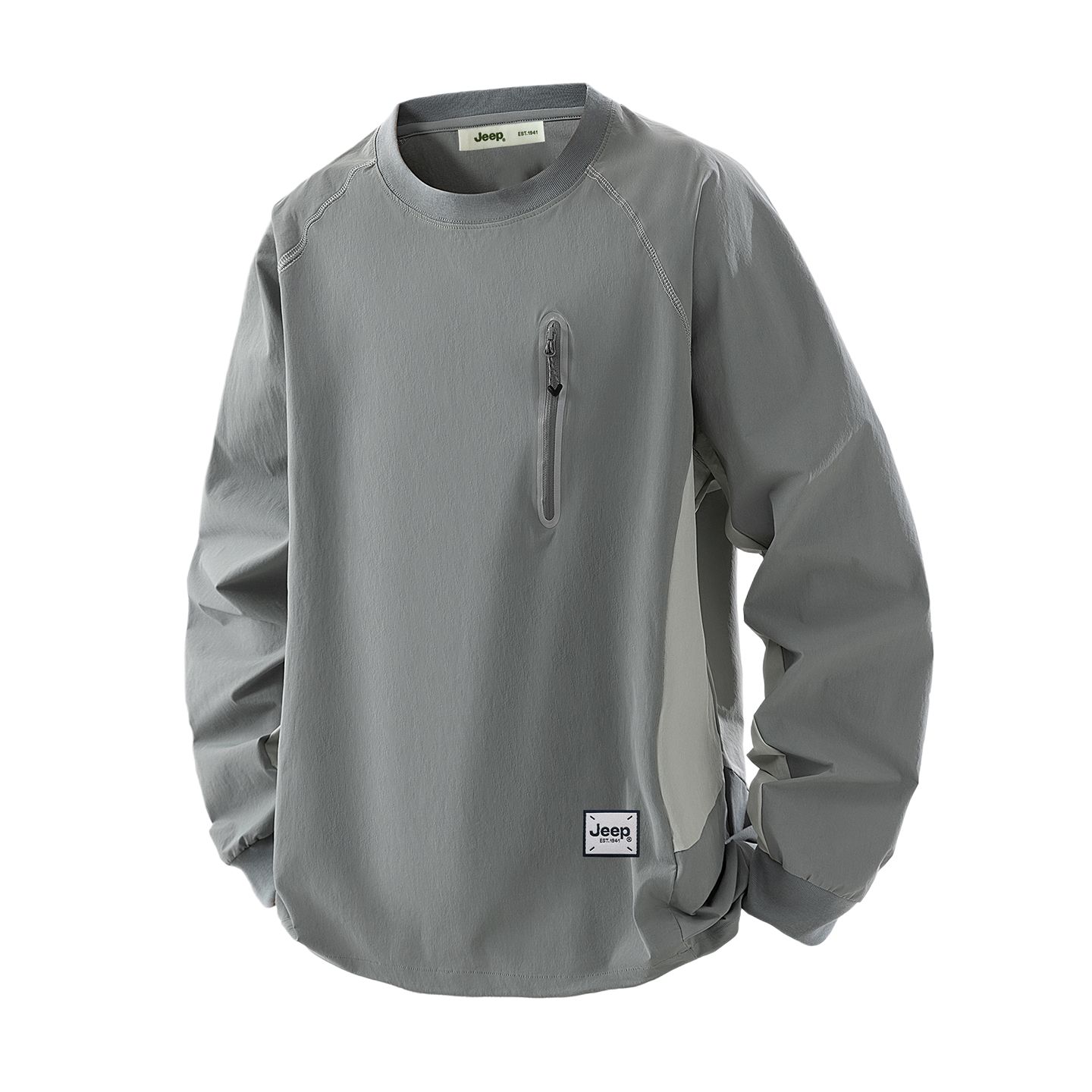 

Свитшот Unisex Crew Neck Moderate Cardigan Jeep, distant mountain серый