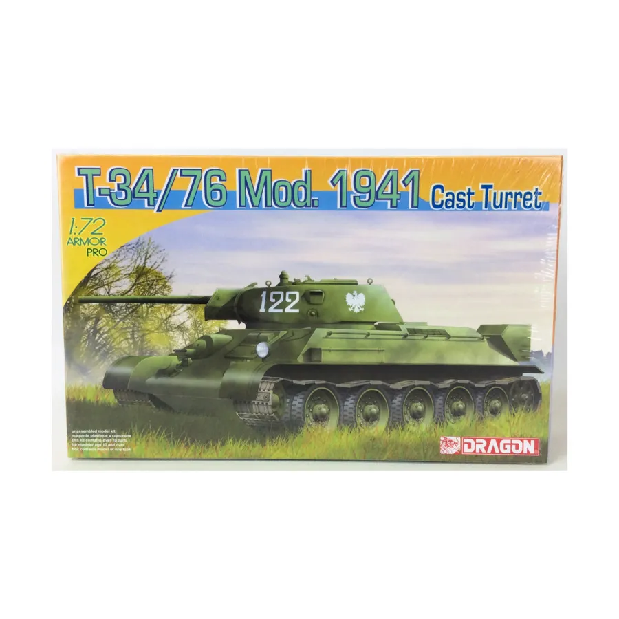

Т-34/76 Мод. 1941 г. с литой башней, Dragon Models - Armor Pro Series (1:72)