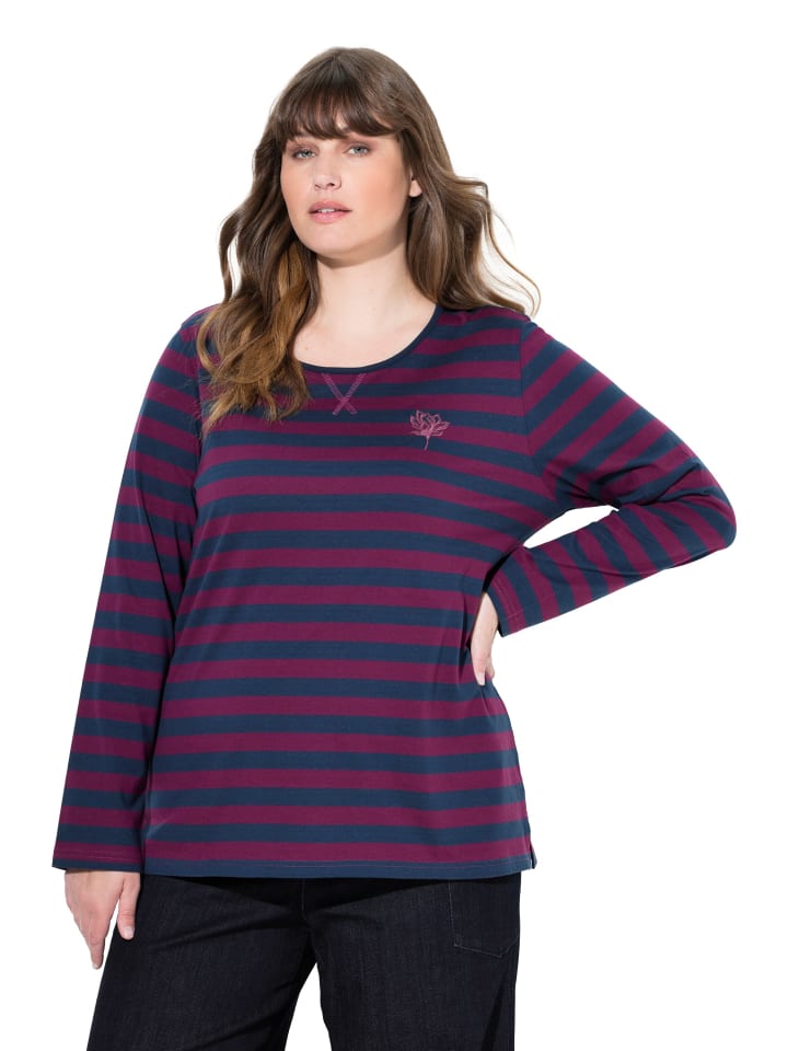 

Ulla Popken Футболка с длинными рукавами цвета лесных ягод