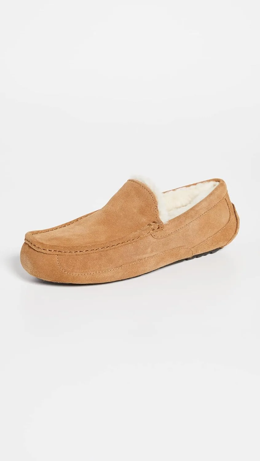 Мужские домашние тапочки Ascot без шнурков Ugg, каштановый — фото 3