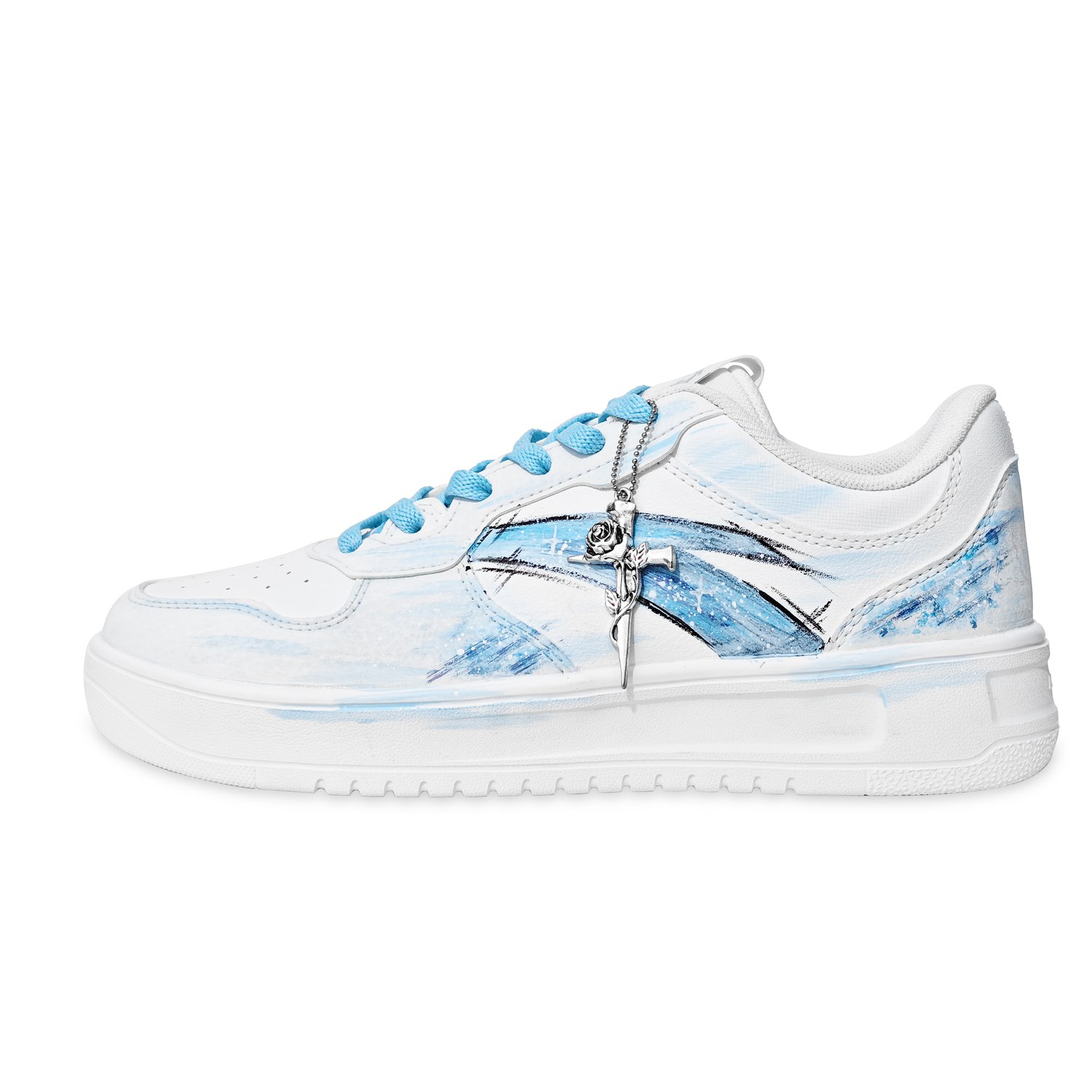 

Легкие низкие скейтбордистские кроссовки с мягкой амортизацией для мужчин Anta, светлый синий