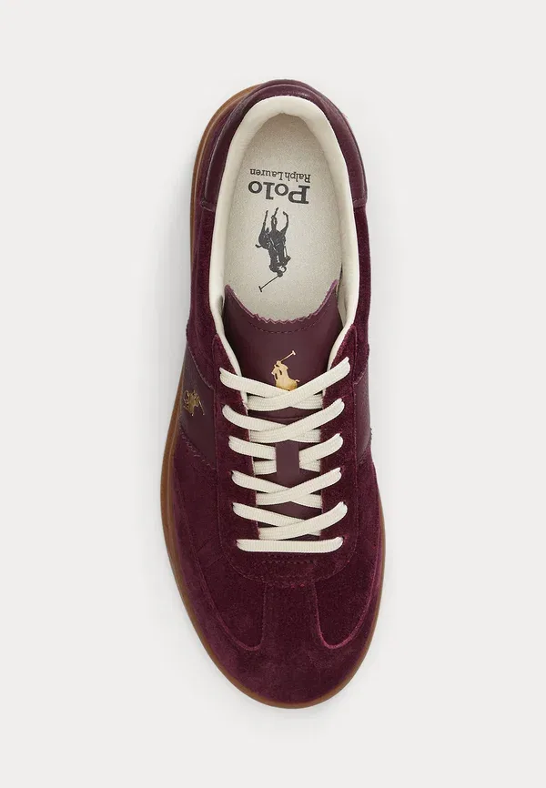 Кроссовки Heritage aera suede sneaker trainers Polo Ralph Lauren, цвет гарвардское вино — фото 4