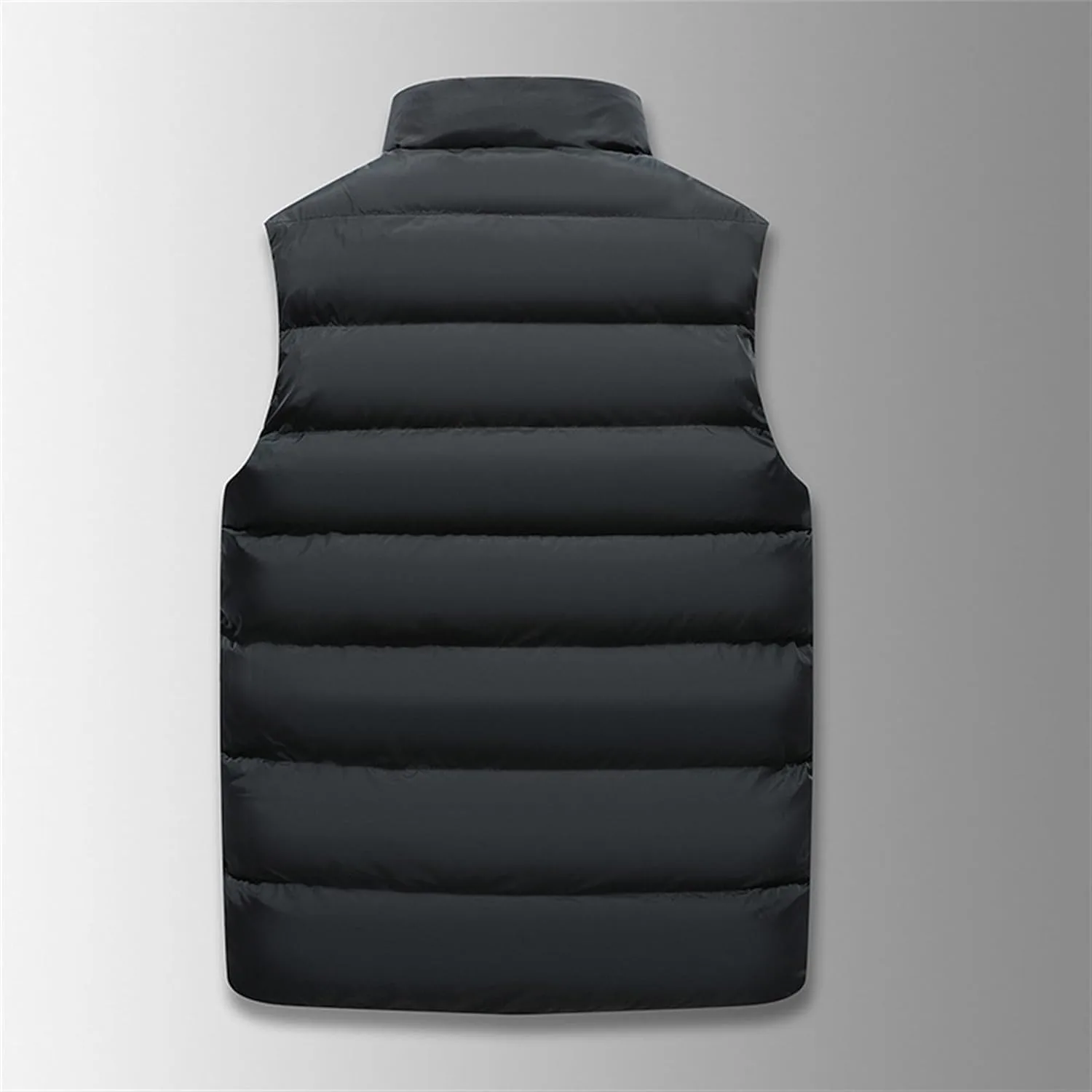 Мужская утепленная безрукавка Shoulder Down с водоотталкивающей пропиткой, легкая жилетка для активного отдыха и работы зимой Generic, черный — фото 2