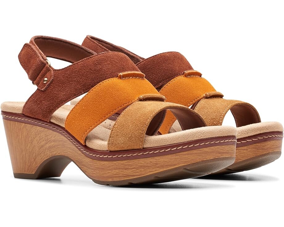 

Туфли Clarks Seannah Glow, цвет Tan Combi Suede