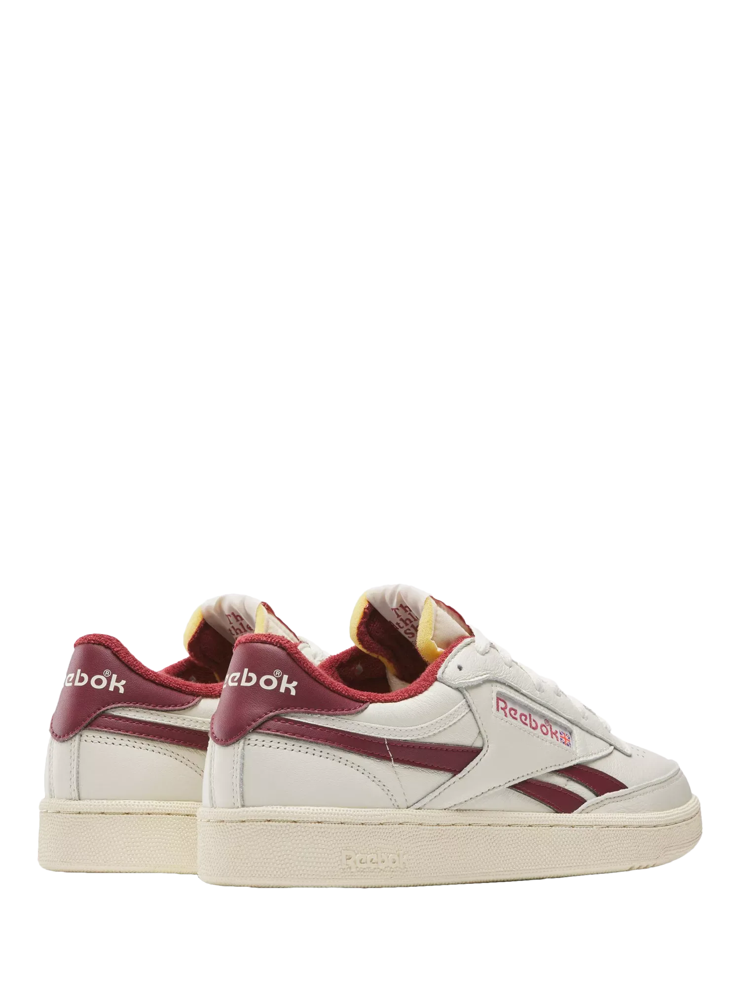 Винтажные кроссовки Club C Revenge на шнуровке, цвет мел/бордовый Reebok — фото 4