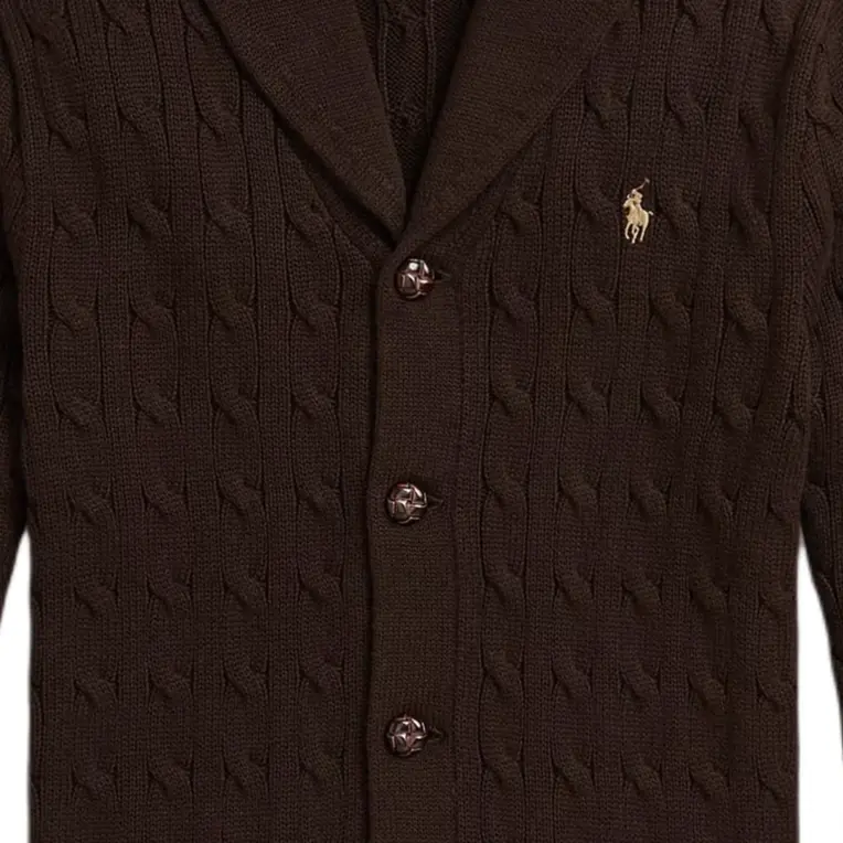 Облегающий свитер для подростков Polo Ralph Lauren, коричневый — фото 3