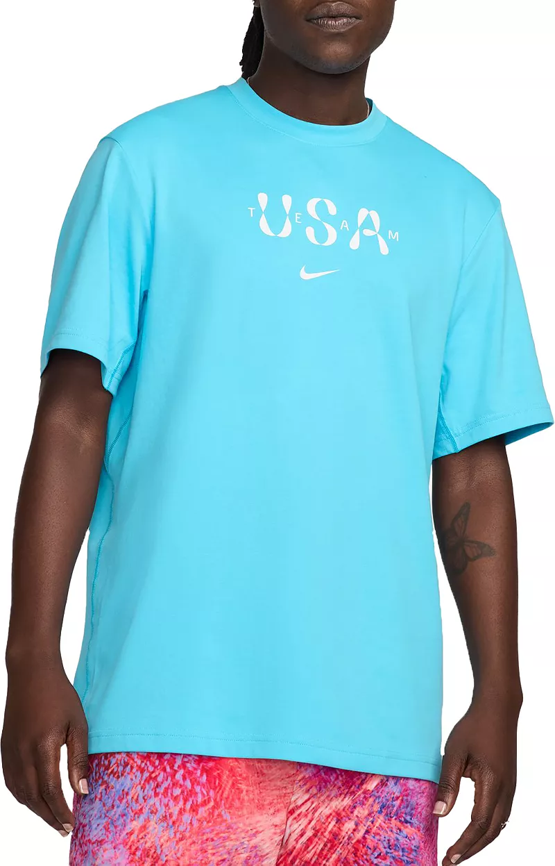 

Мужская футболка Nike Dri-FIT USA Primary, цвет Baltic Blue