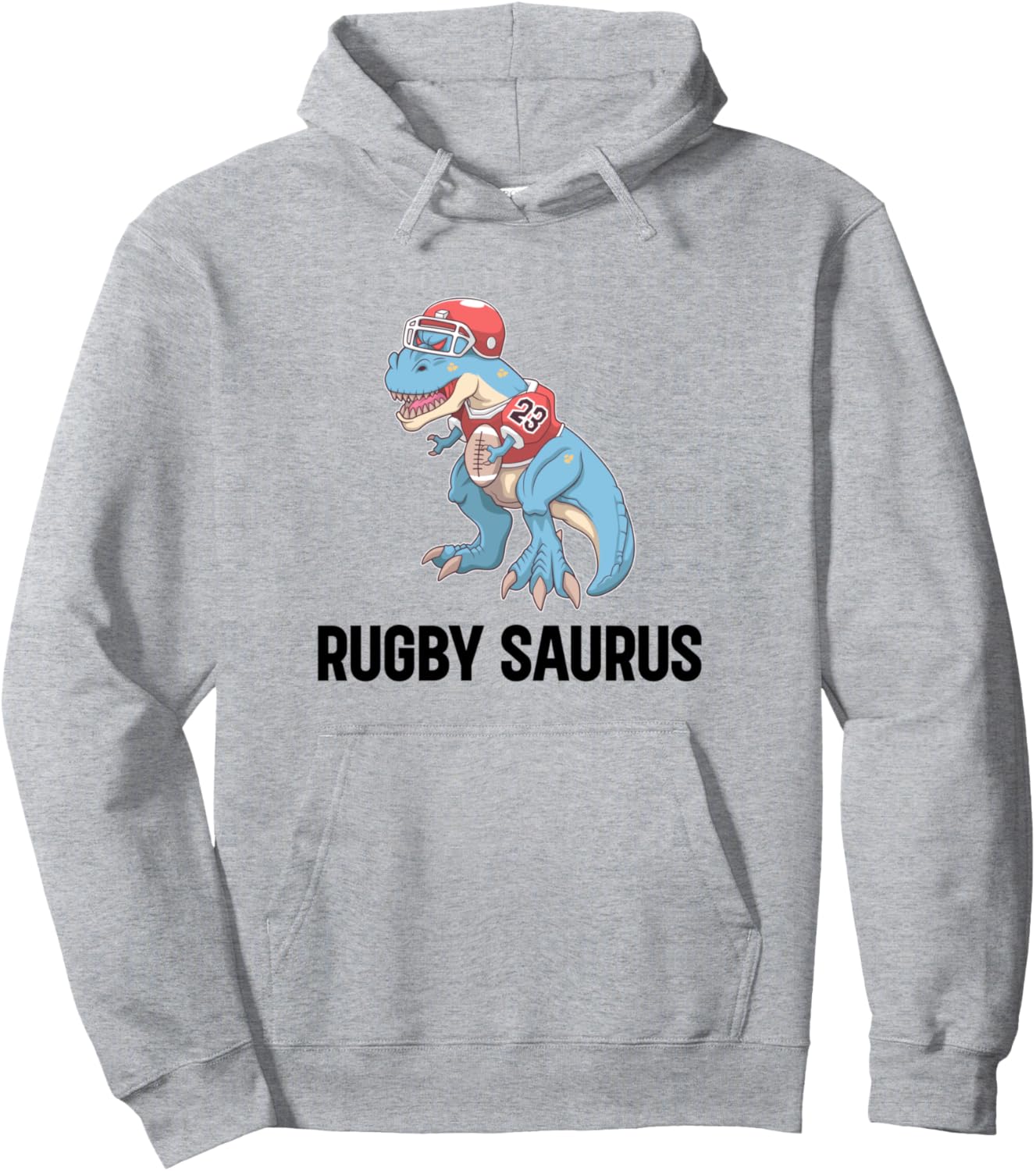 

Регбист Динозавр Регби Саурас Регби Динозавр Худи Funny Rugby Dino, серый