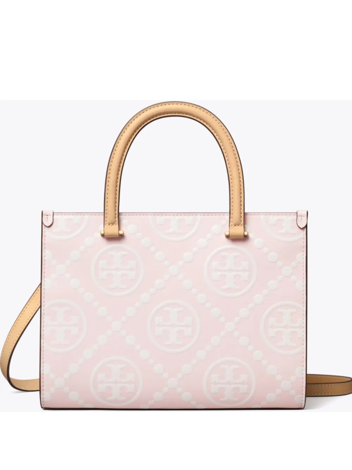 

Сумка-шоппер Tory Burch T Monogram, розовый