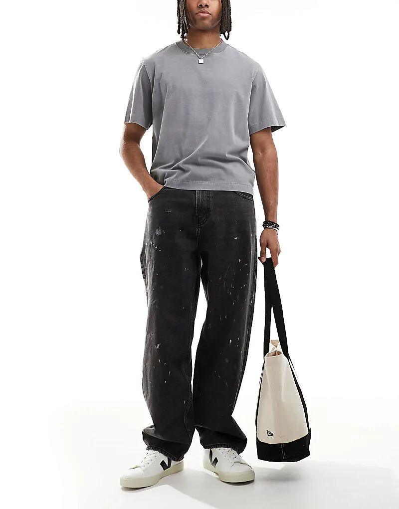 

Мешковатые джинсы Hollister Skateboard черного цвета