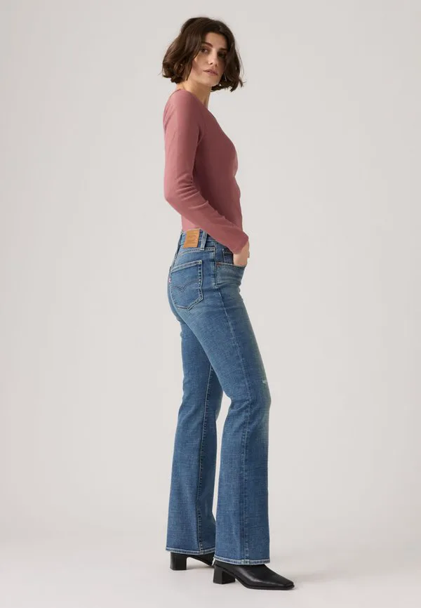 725 джинсы с высокой посадкой и расклешенными штанинами Levi'S, Ducked Out — фото 4