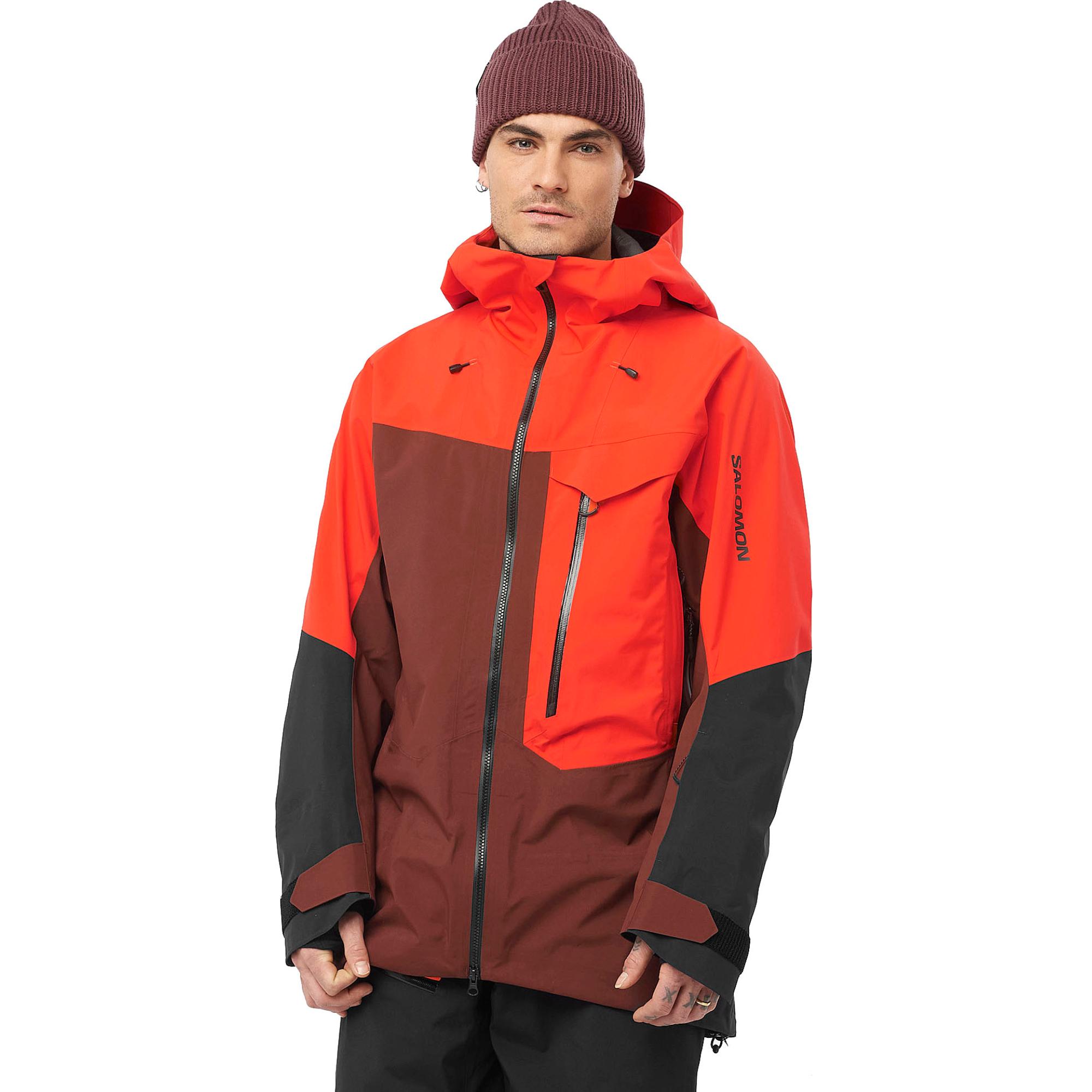 

Мужская куртка Moon Patrol GORE-TEX EVO Salomon, Cherry Tomato/Rum Raisin/Deep Black