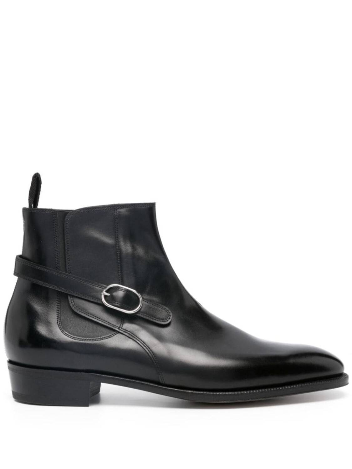 

John Lobb глянцевые ботинки с пряжкой, черный
