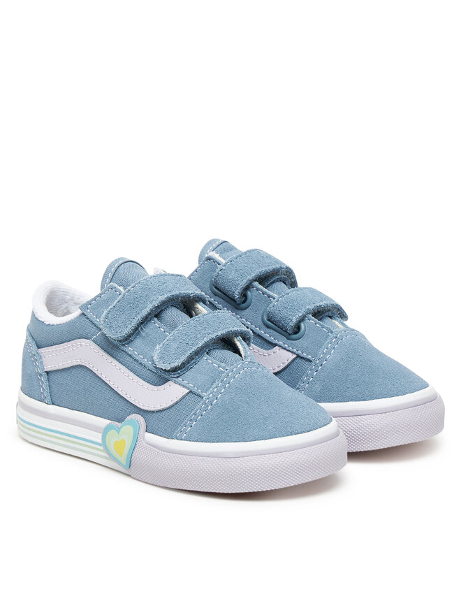 Тканевые кеды Old Skool V Heart VN000D4SCFL1 Vans, синий — фото 2