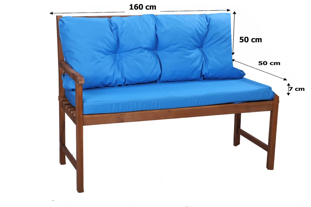 

Подушка для садовой скамейки 160 x 50 x 50 черный | Подушка сиденья подушка скамейки | Подушка для садовой скамейки | Голливудская подушка для качелей | Подушки сидений и спинки | Подушка для скамейки | Сетгарден Setgarden, синий