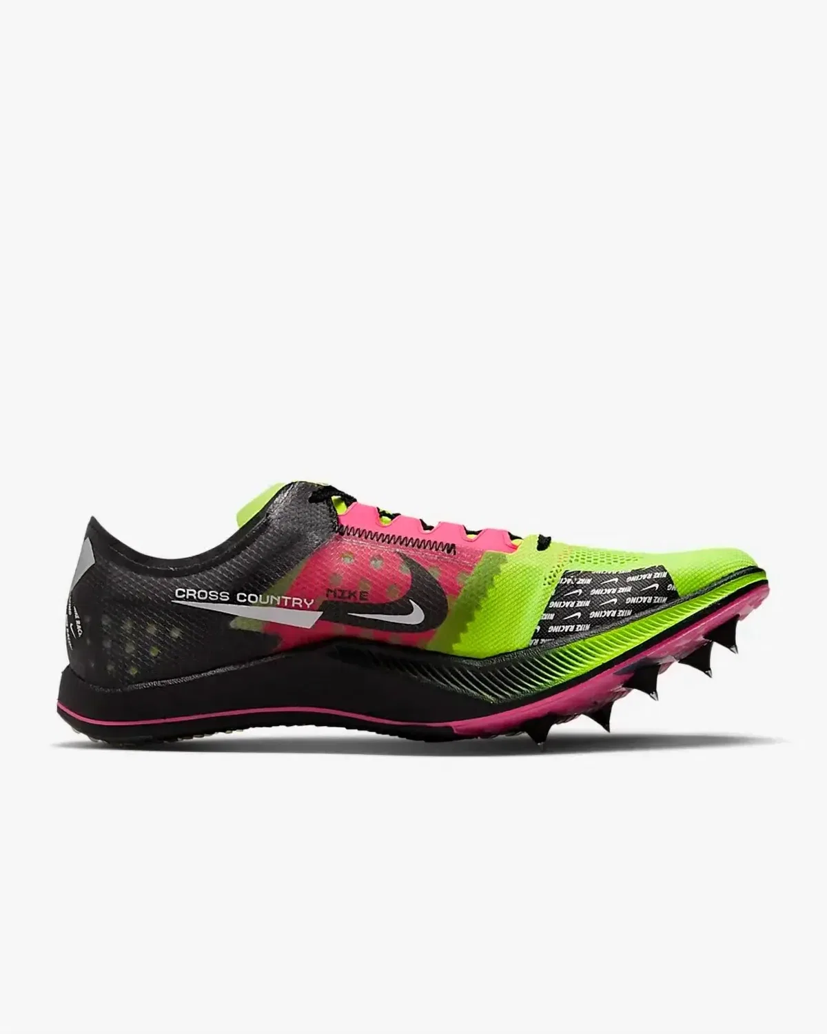 Nike Кроссовки унисекс Zoomx Dragonfly Xc в расцветке салатовый/белый-черный-розовый