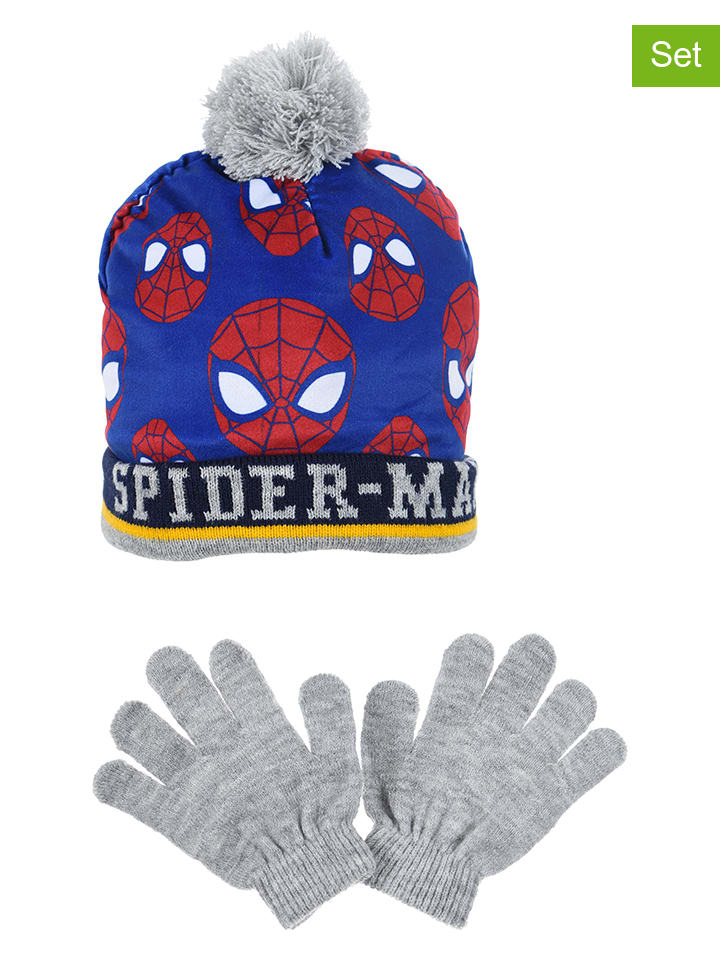 

Шапка Spiderman, синий/серый