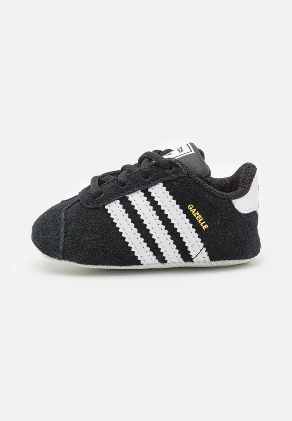 Кроссовки для первых шагов Gazelle crib Adidas Originals, черный с белым