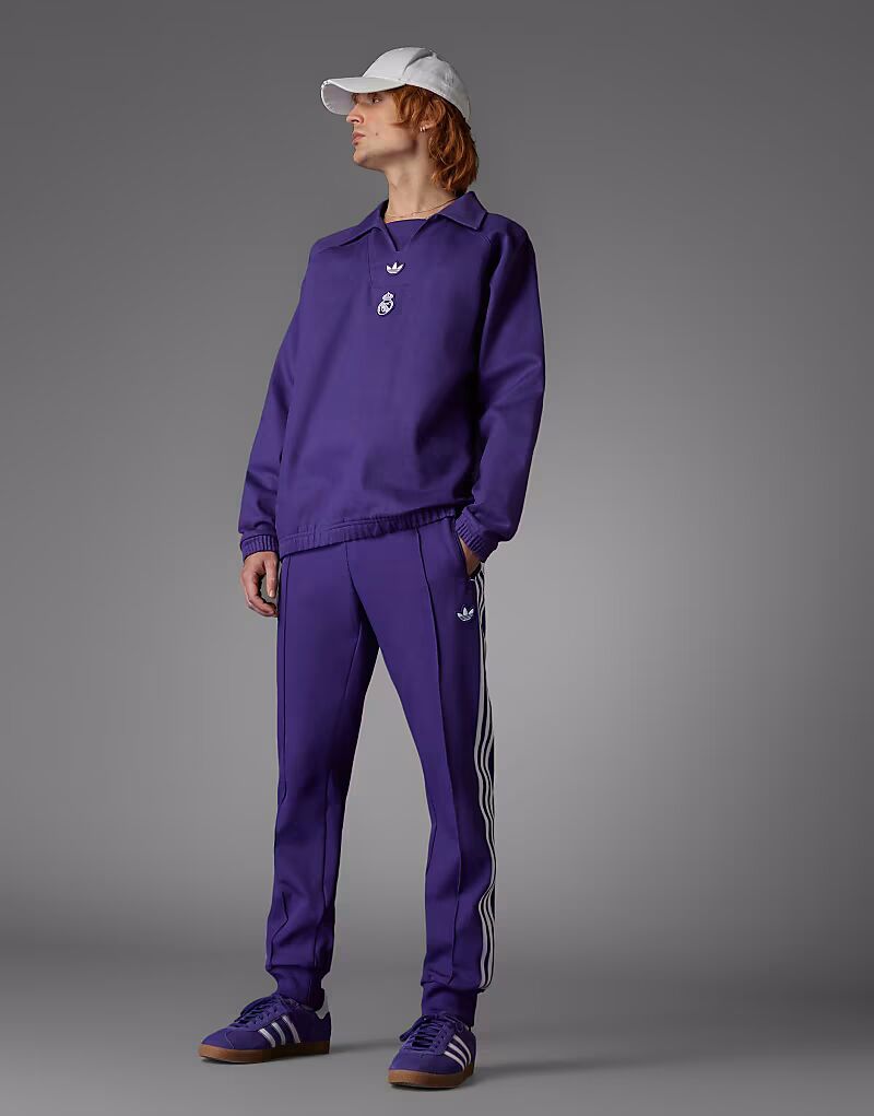 

Футболка Adidas Originals Real Madrid Terrace Icons в фиолетовом цвете