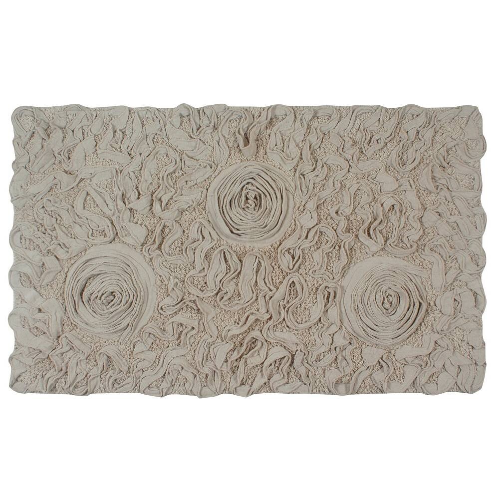 

Домашняя коллекция Weavers Bell Flower Коллекция 100% хлопка с тафтингом, очень мягкие и впитывающие коврики для ванной Home Weavers, цвет Linen