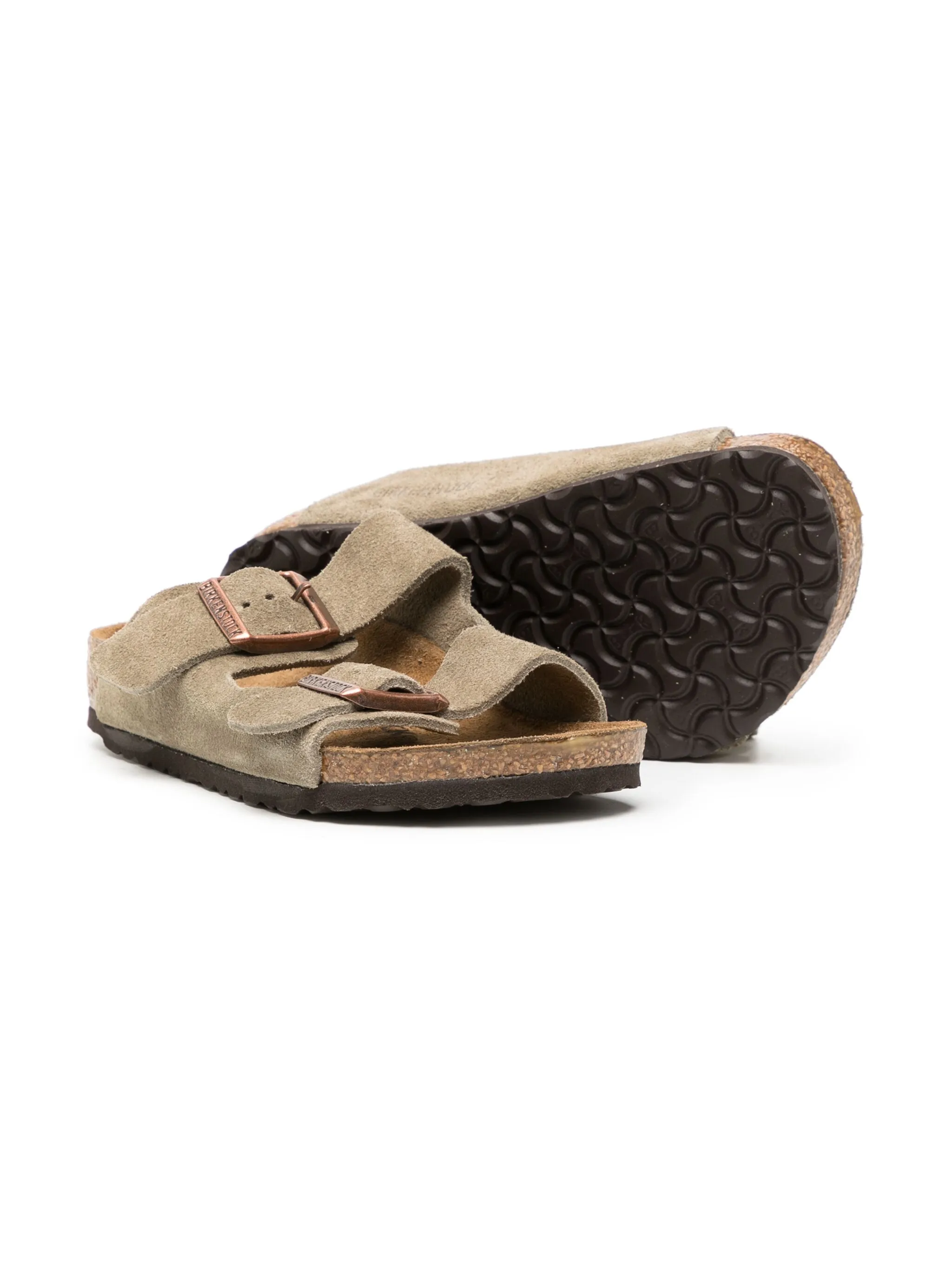 Сандалии Arizona с открытым носком Birkenstock Kids, бежевый — фото 2