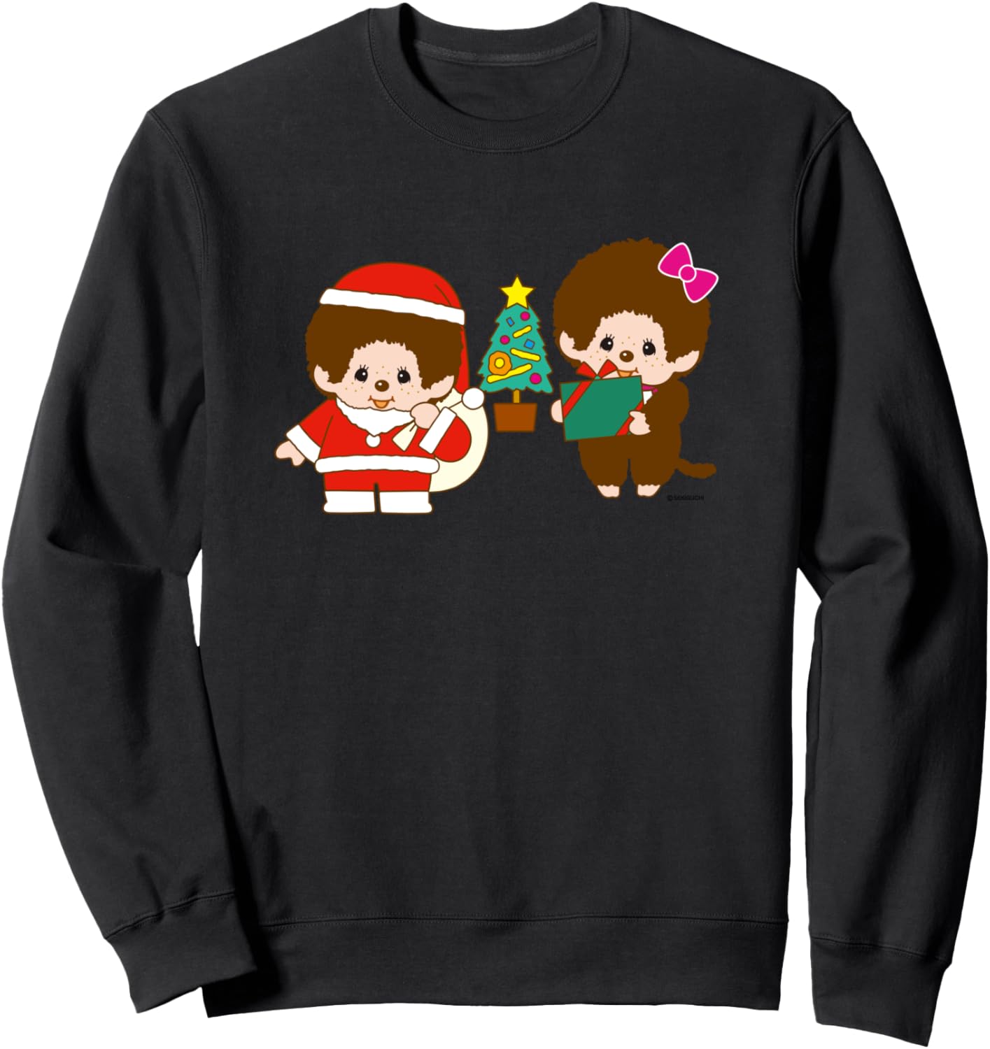 

Толстовка с графическим принтом Monchichi, черная Monchhichi