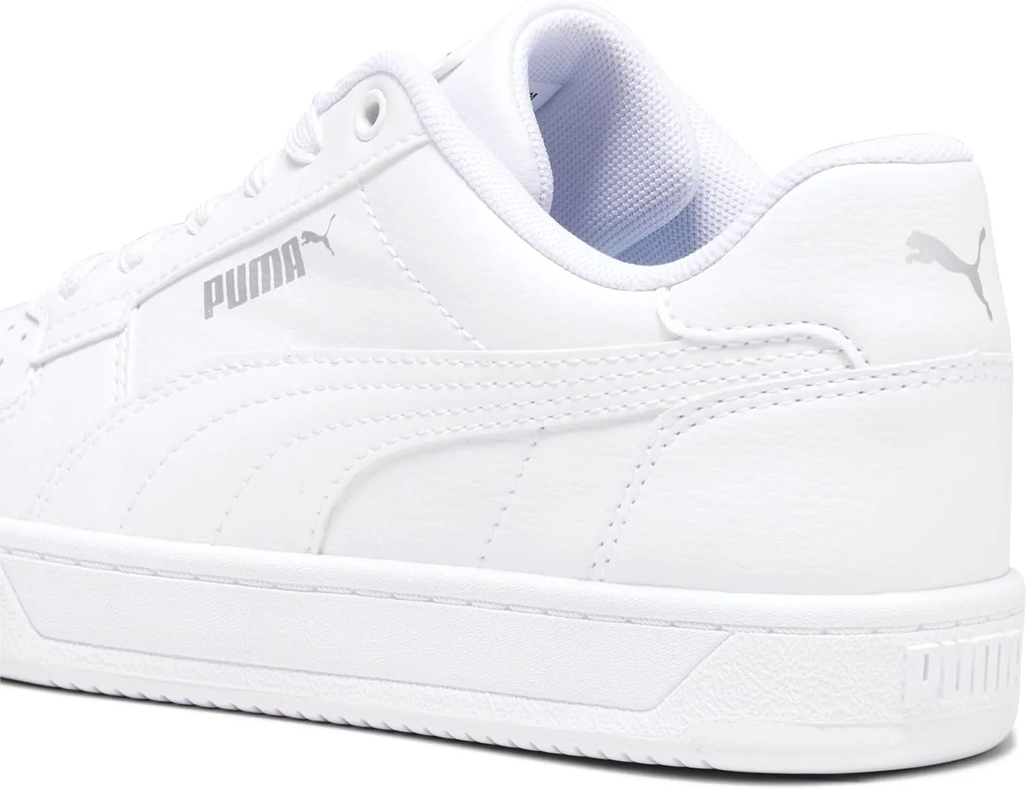 Детские кроссовки PUMA Kids Boys Caven 2.0 на шнуровке, повседневные - черные, белый/серебристый/черный — фото 4