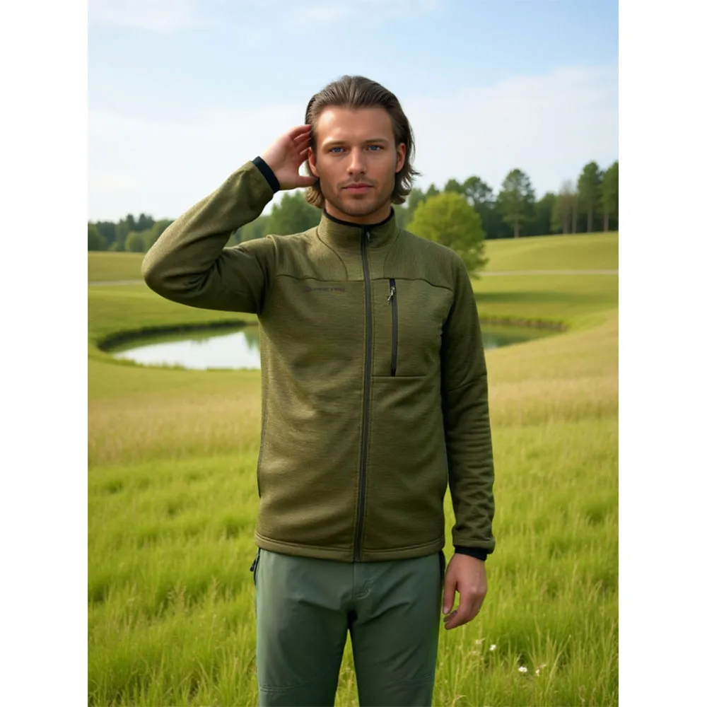 

Толстовка Alpine Pro Onnec 3 full zip, зеленый