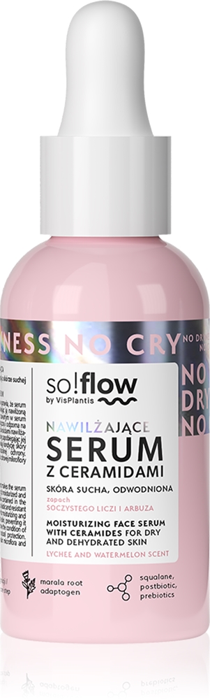 

Увлажняющая сыворотка для лица с керамидами So!Flow, 30 мл