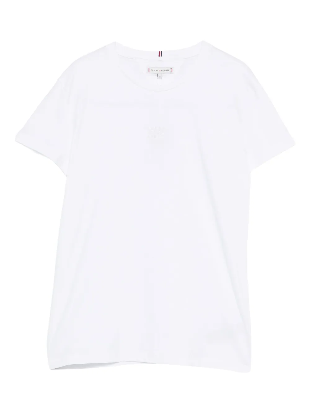 

Хлопковый топ с короткими рукавами Tommy Hilfiger Junior, белый
