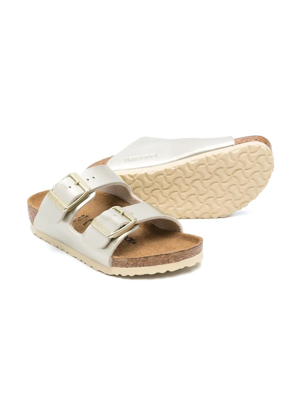 Сандалии Arizona Birkenstock Kids, золотой — фото 2