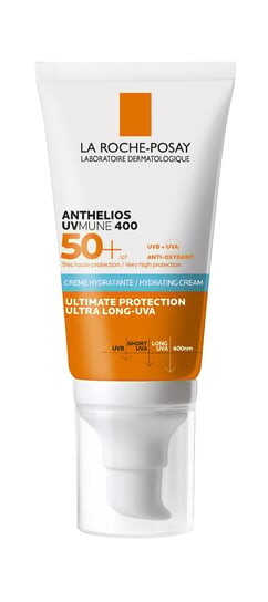 

Увлажняющий крем для лица SPF50+, 50 мл La Roche - Posay, Anthelios UVMune 400, La Roche-Posay