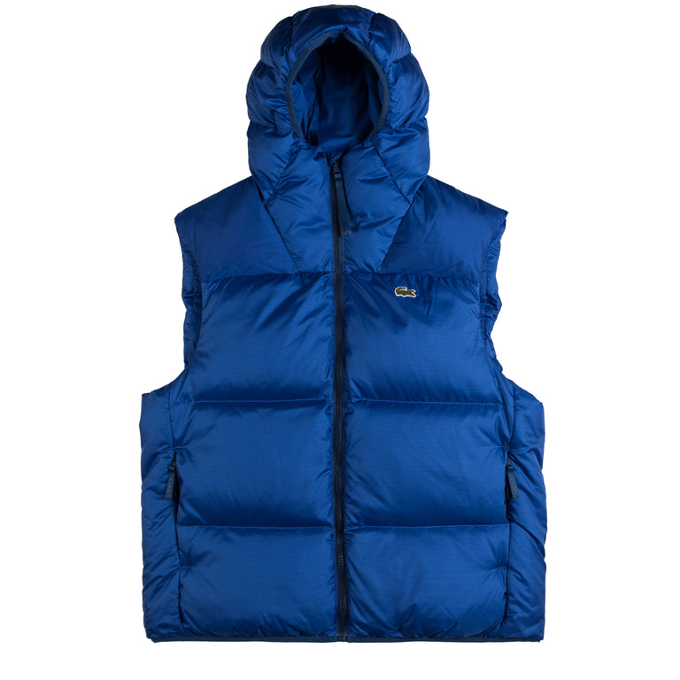 

Шорты water-repellent short puffed vest Lacoste, синий