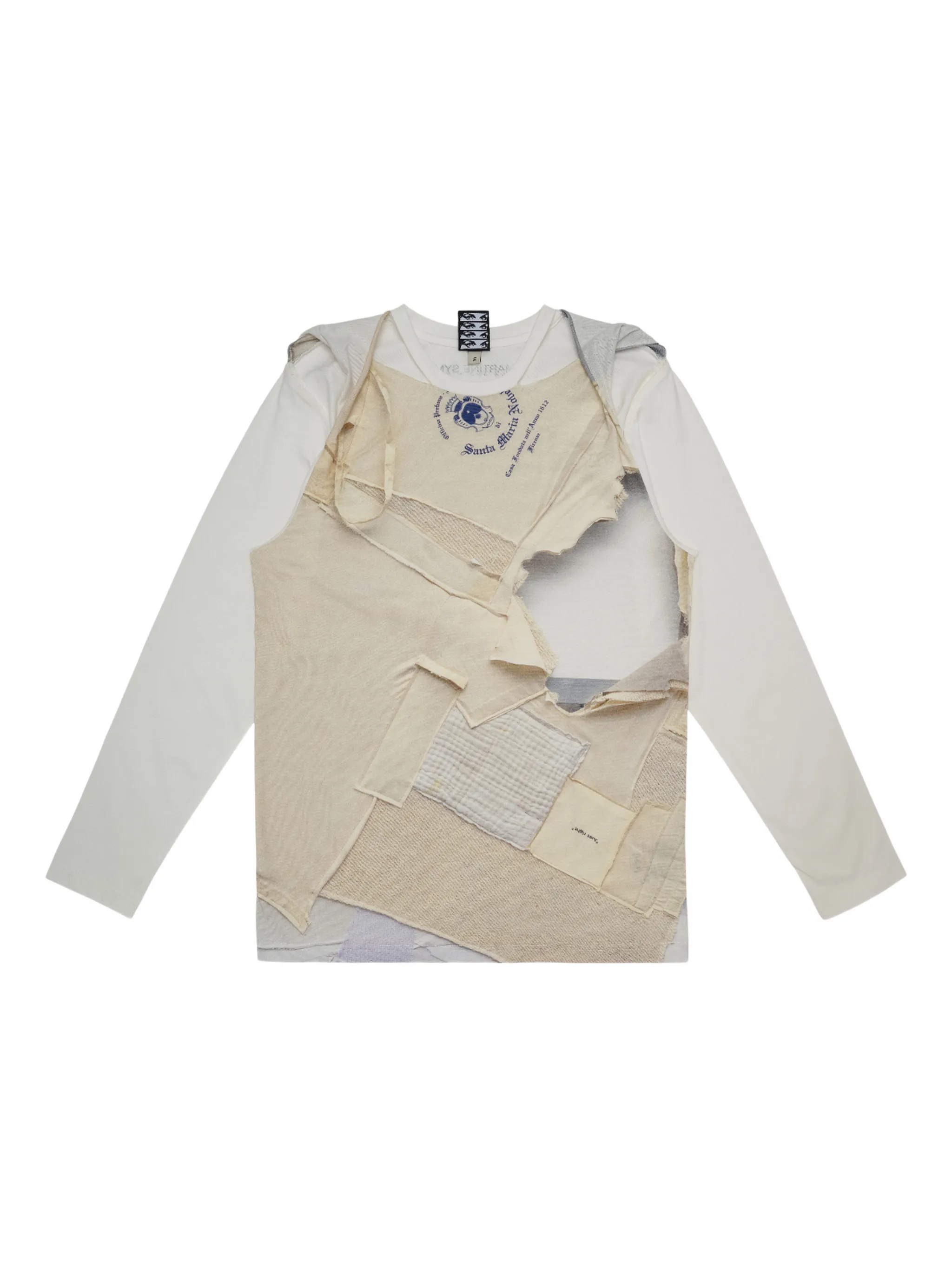 

Футболка с разрезом Martine Syms Edition Perks And Mini, бежевый