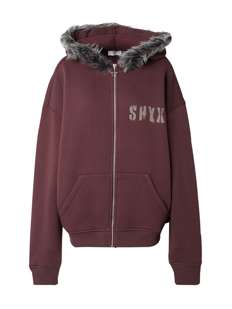 

Толстовка с капюшоном на молнии SHYX Zip-Up Hoodie, коричневый