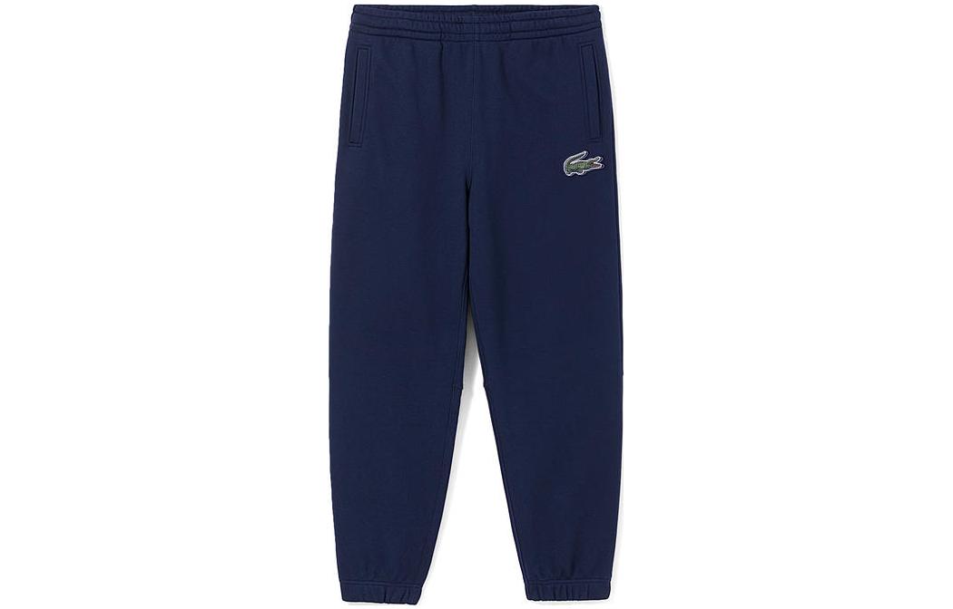 

LACOSTE Трикотажные спортивные штаны унисекс темно-синего цвета
