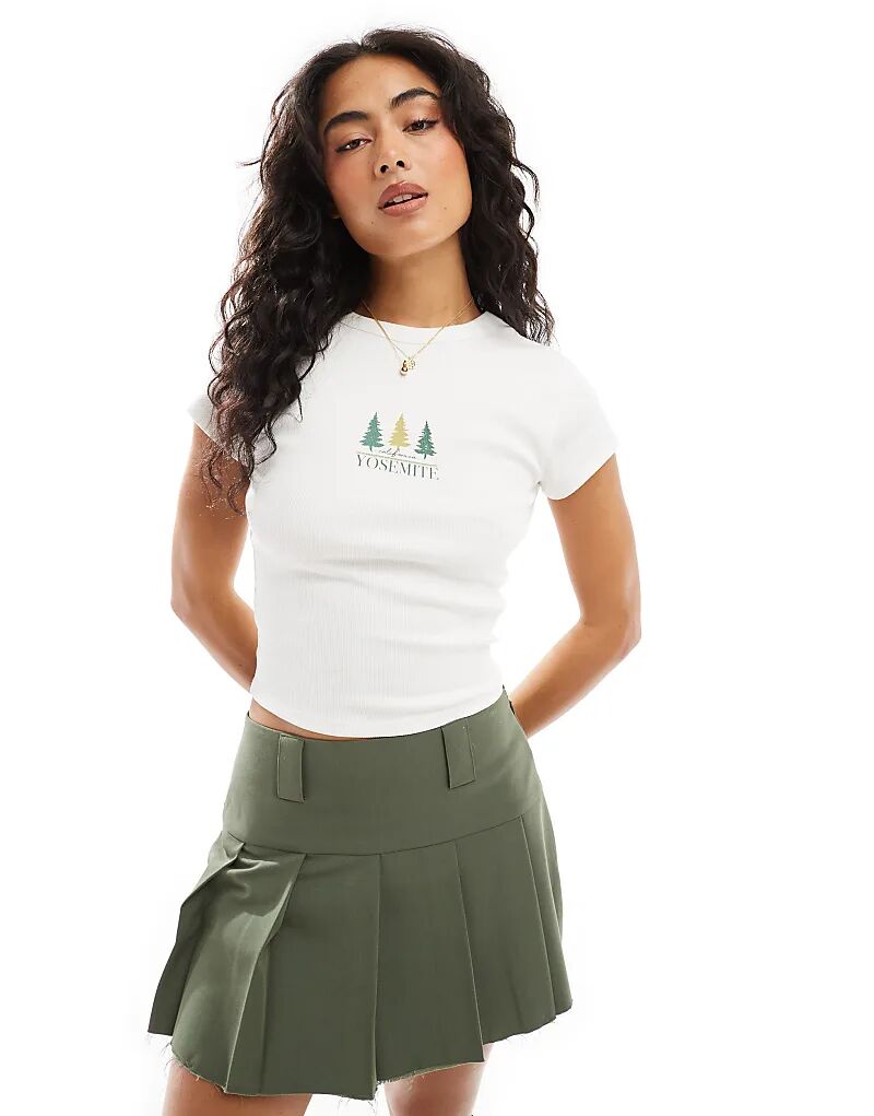 

Детская футболка с принтом Yosemite белого цвета ASOS DESIGN