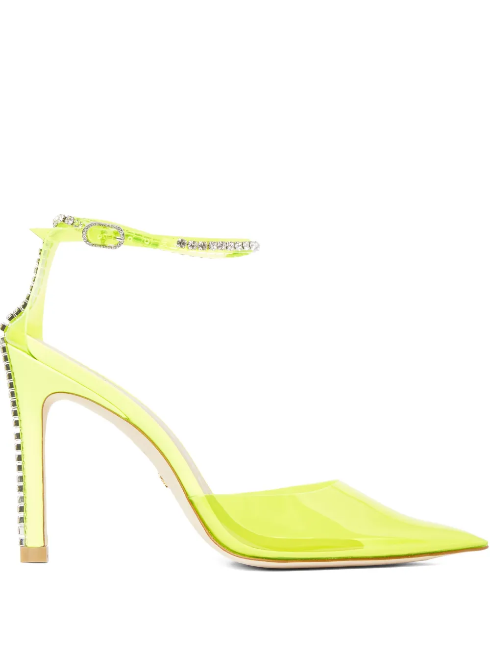 Туфли-лодочки Stuart Glam на каблуке 100 мм Stuart Weitzman, желтый