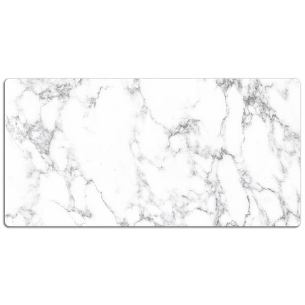 

Настольный коврик Tulup Marmorstein, 120x60x1 см, белый