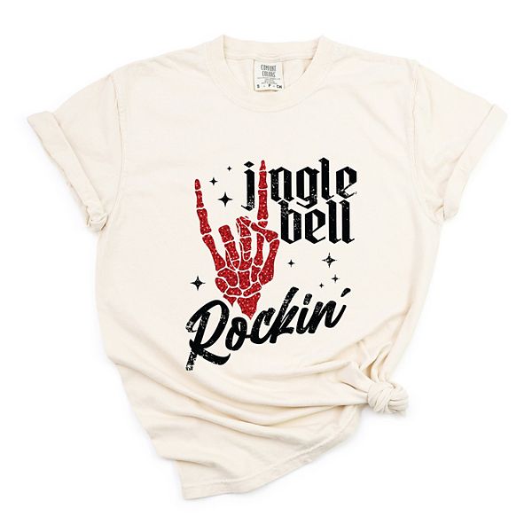 

Jingle bell rockin' skeleton glitter - женская футболка garment dyed Simply Sage Market, Ivory, Зеленый, Jingle bell rockin' skeleton glitter - женская футболка garment dyed Simply Sage Market, Ivory