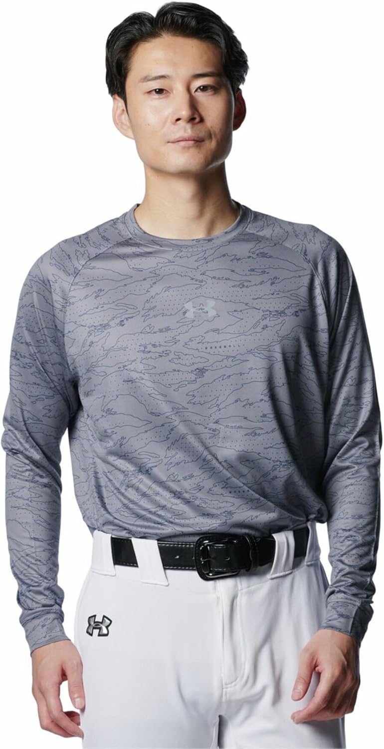

Футболка для тренировок UNDER ARMOUR UA Tech, оригинальная футболка с длинными рукавами и круглым вырезом для мужчин, серый